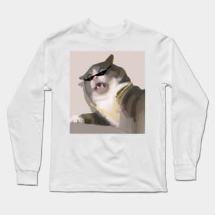 shock a cat funny Long Sleeve T-Shirt